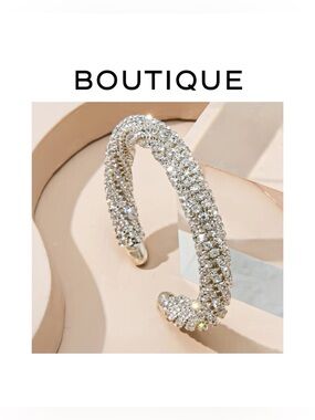 Rhinestone Cuff Bracelet